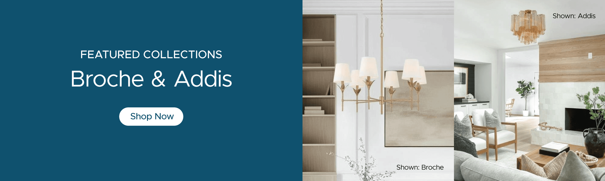 featured collections: broche and addis